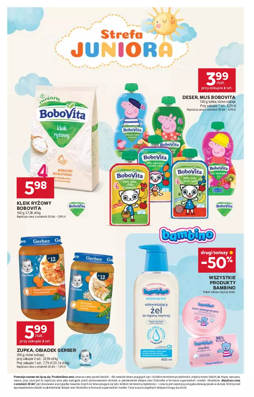 Gazetka promocyjna Stokrotka - Supermarket - ważna 30.10 do 05.11.2025 - strona 34 - produkty: BoboVita, Deser, Gerber, Mięso, Mus, Owoce, Ryż, Ser, Warzywa
