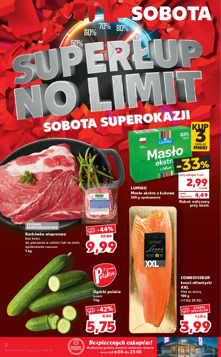 Gazetka promocyjna Kaufland - OFERTA TYGODNIA - ważna 15.04 do 21.04.2021 - strona 2 - produkty: Karkówka wieprzowa, Masło, Piec, Stek, Tera