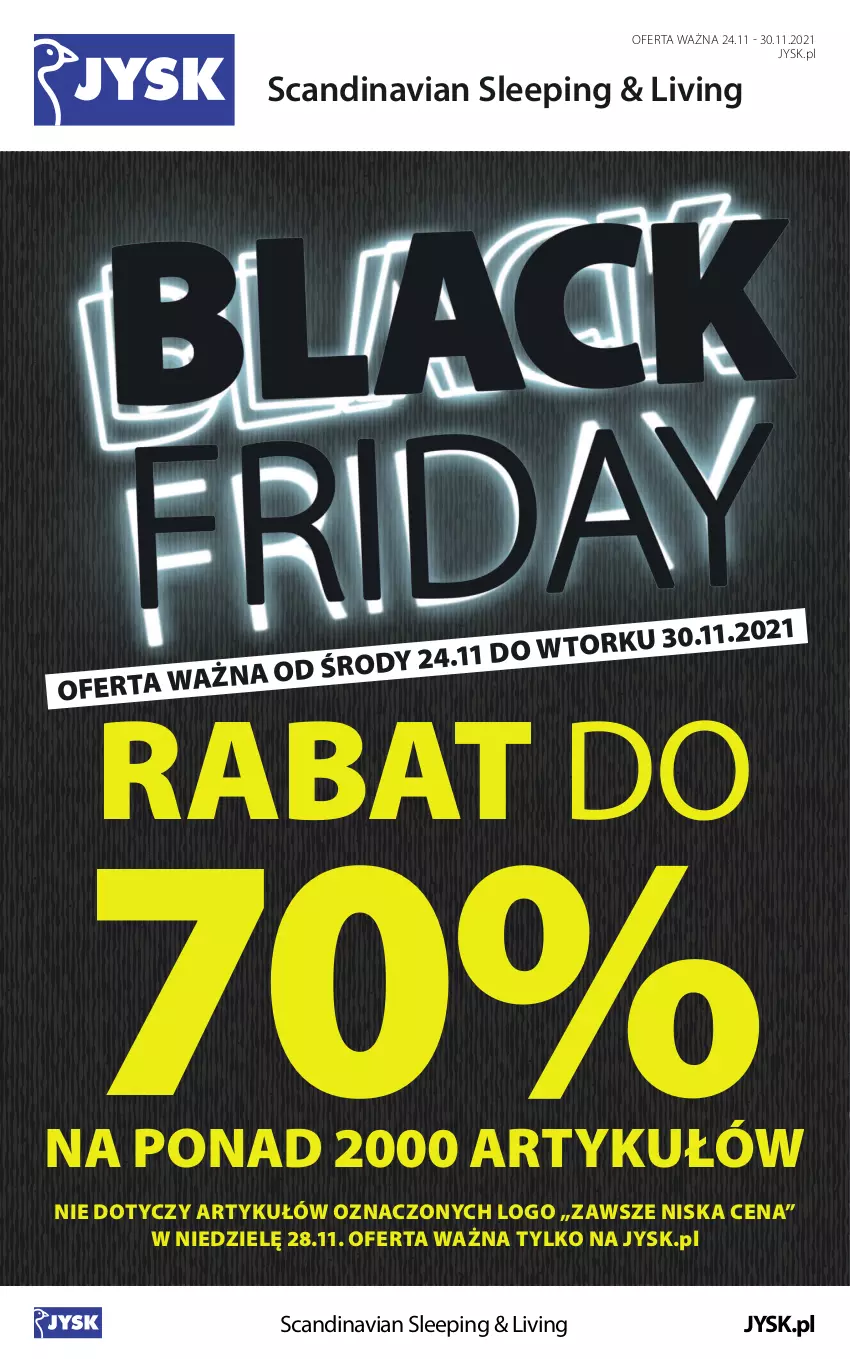 Gazetka promocyjna Jysk - Gazetka Black Friday - ważna 24.11 do 30.11.2021 - strona 2