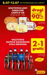 Gazetka promocyjna Biedronka - Od poniedzialku - Gazetka - ważna od 13.07 do 13.07.2024 - strona 9 - produkty: Gin, Carte d'Or, Napoje, Lody, Fa