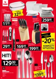 Gazetka promocyjna Selgros - Oferta przemysłowa - Gazetka - ważna od 15.02 do 15.02.2023 - strona 16 - produkty: Por, Noż, Widelec, Lack, Talerz, Whisky, Szklanka, Naczynie żaroodporne, Komplet obiadowy, Lanki