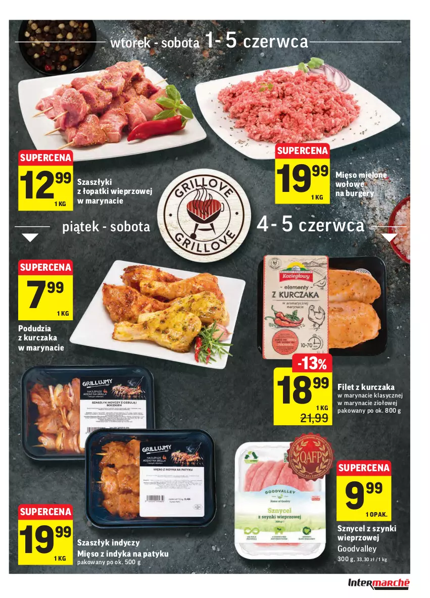 Gazetka promocyjna Intermarche - ważna 01.06 do 07.06.2021 - strona 11 - produkty: Burger, Kurczak, Mięso, Mięso mielone, Mięso z indyka