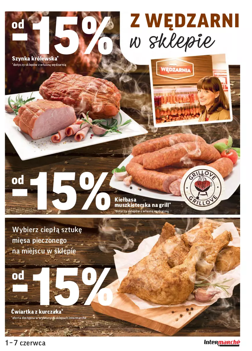 Gazetka promocyjna Intermarche - ważna 01.06 do 07.06.2021 - strona 13 - produkty: Grill, Kiełbasa, Kurczak, Mus, Piec, Szynka, Szynka Królewska