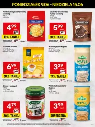 Gazetka promocyjna Delikatesy Centrum - Franczyza DC24 Poniedziałek - Gazetka - ważna od 15.06 do 15.06.2025 - strona 23 - produkty: Piec, Corn flakes, Ryż, Rum, Kupiec, Dżem, Wafle, Herbapol