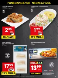 Gazetka promocyjna Delikatesy Centrum - Franczyza DC24 Poniedziałek - Gazetka - ważna od 15.06 do 15.06.2025 - strona 25 - produkty: Polędwica, Sałatka, Frosta, Ananas, Paluszki rybne, Dega, Dron, Sałat, Koreczki śledziowe, Dorsz, Surimi, Fa