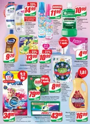 Gazetka promocyjna Dino - Gazetka 19 - Gazetka - ważna od 16.05 do 16.05.2023 - strona 23 - produkty: Płyn do prania, Domestos, Pur, Listerine, Papier, Zawieszka do wc, Proszek do prania, Lovi, Woolite, Płyn do płukania, Ręcznik, Chusteczki, Szampon, Fairy, Zmywarki, Wkładki, Ariel, Kapsułki do prania, Fa