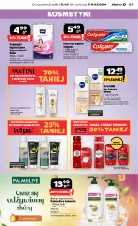 Gazetka promocyjna Netto - Artykuły spożywcze - Gazetka - ważna od 07.09 do 07.09.2024 - strona 21 - produkty: Palmolive, Bell, Cień, Pasta do zębów, Szampon, Podpaski, Krem bb, Bella, Colgate, Nivea, LG