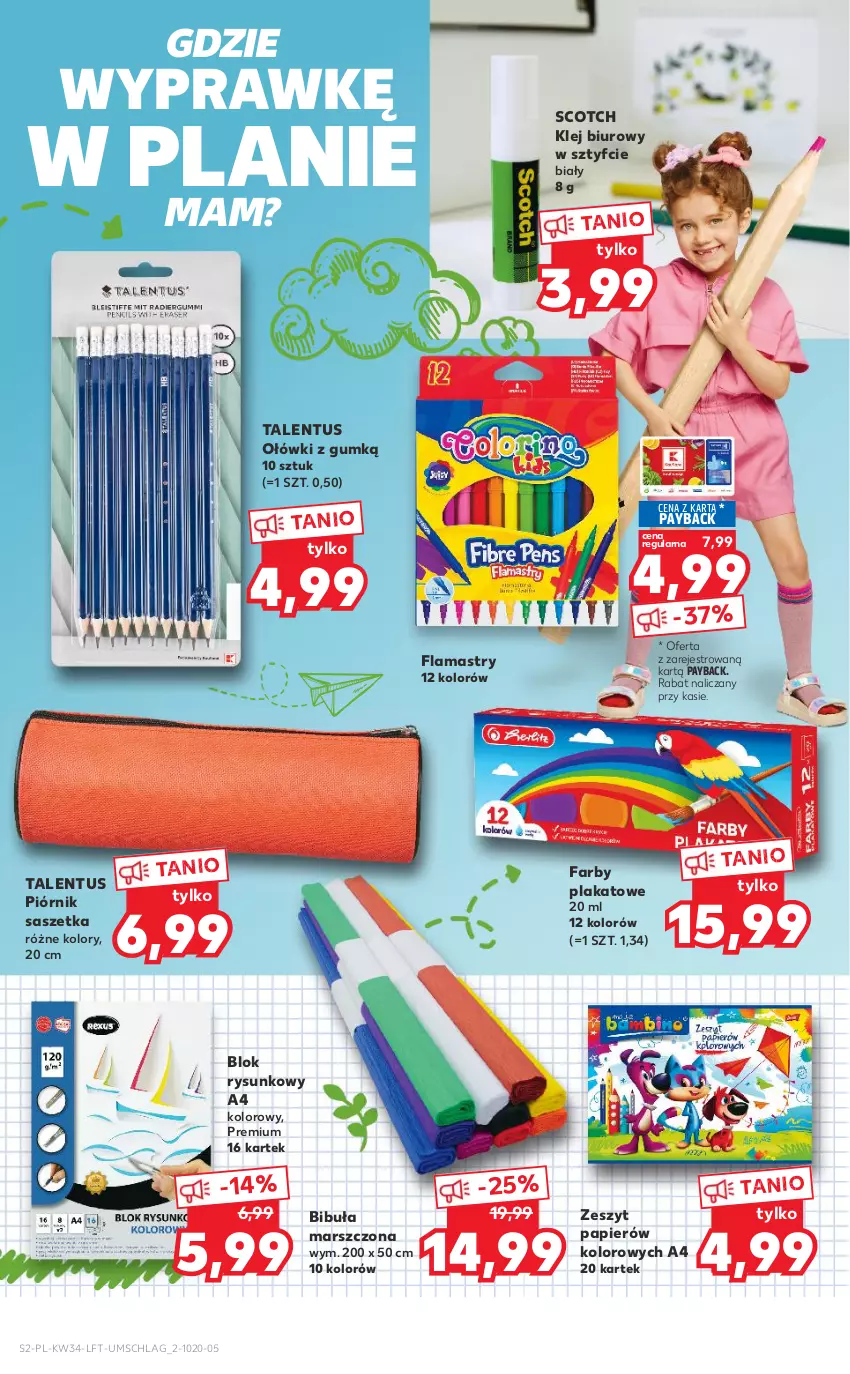 Gazetka promocyjna Kaufland - OFERTA TYGODNIA - ważna 25.08 do 31.08.2022 - strona 2 - produkty: Biuro, Fa, Flamastry, Klej, Mars, Papier, Piórnik