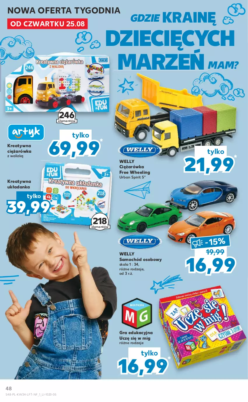 Gazetka promocyjna Kaufland - OFERTA TYGODNIA - ważna 25.08 do 31.08.2022 - strona 48 - produkty: Dzieci, Gra, Samochód, Układanka