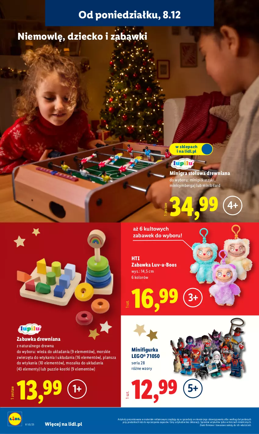 Gazetka promocyjna Lidl - GAZETKA - ważna 08.12 do 14.12.2025 - strona 22 - produkty: Gra, LEGO, Piłkarzyki, Puzzle, Ser, Zabawka, Zwierzęta