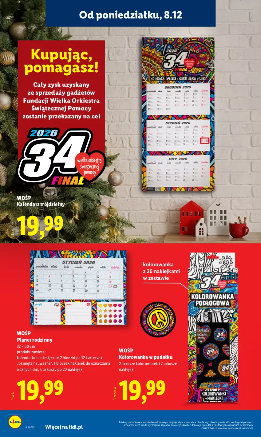 Gazetka promocyjna Lidl - GAZETKA - ważna 08.12 do 14.12.2025 - strona 30 - produkty: Kalendarz, Klej, Kolorowanka, Mięta