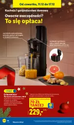 Gazetka promocyjna Lidl - GAZETKA - Gazetka - ważna od 14.12 do 14.12.2025 - strona 38 - produkty: Marchewka, Sok, Wyciskarka wolnoobrotowa, Kuchnia, Pojemnik, Wyciskarka, Szczoteczka