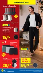 Gazetka promocyjna Lidl - GAZETKA - Gazetka - ważna od 14.12 do 14.12.2025 - strona 44 - produkty: Sok, Ser, Karp, Skarpetki, Dres, Moda, Bokserki