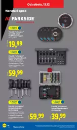 Gazetka promocyjna Lidl - GAZETKA - Gazetka - ważna od 14.12 do 14.12.2025 - strona 54 - produkty: Parkside, Uchwyty, Zestaw kluczy nasadowych, Zestaw kluczy, Ogród