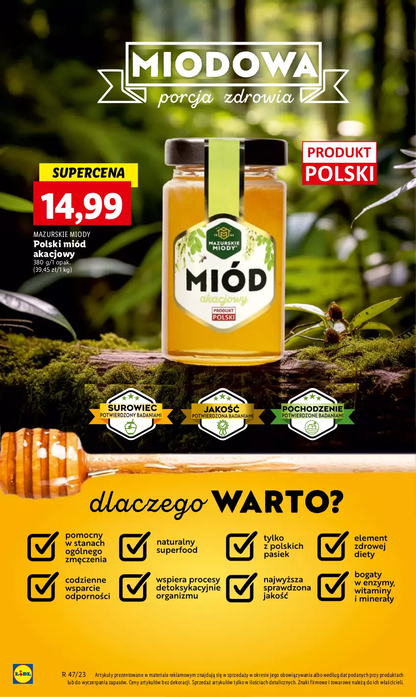 Gazetka promocyjna Lidl - GAZETKA - ważna 20.11 do 22.11.2023 - strona 46 - produkty: Miód