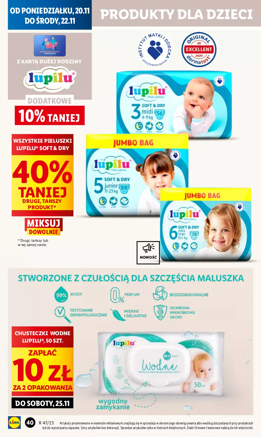 Gazetka promocyjna Lidl - GAZETKA - ważna 20.11 do 22.11.2023 - strona 50 - produkty: Chusteczki, Dzieci