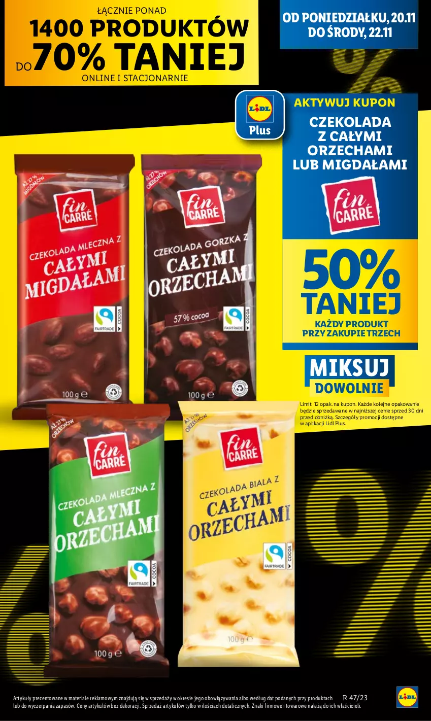 Gazetka promocyjna Lidl - GAZETKA - ważna 20.11 do 22.11.2023 - strona 9 - produkty: Czekolada, Olej