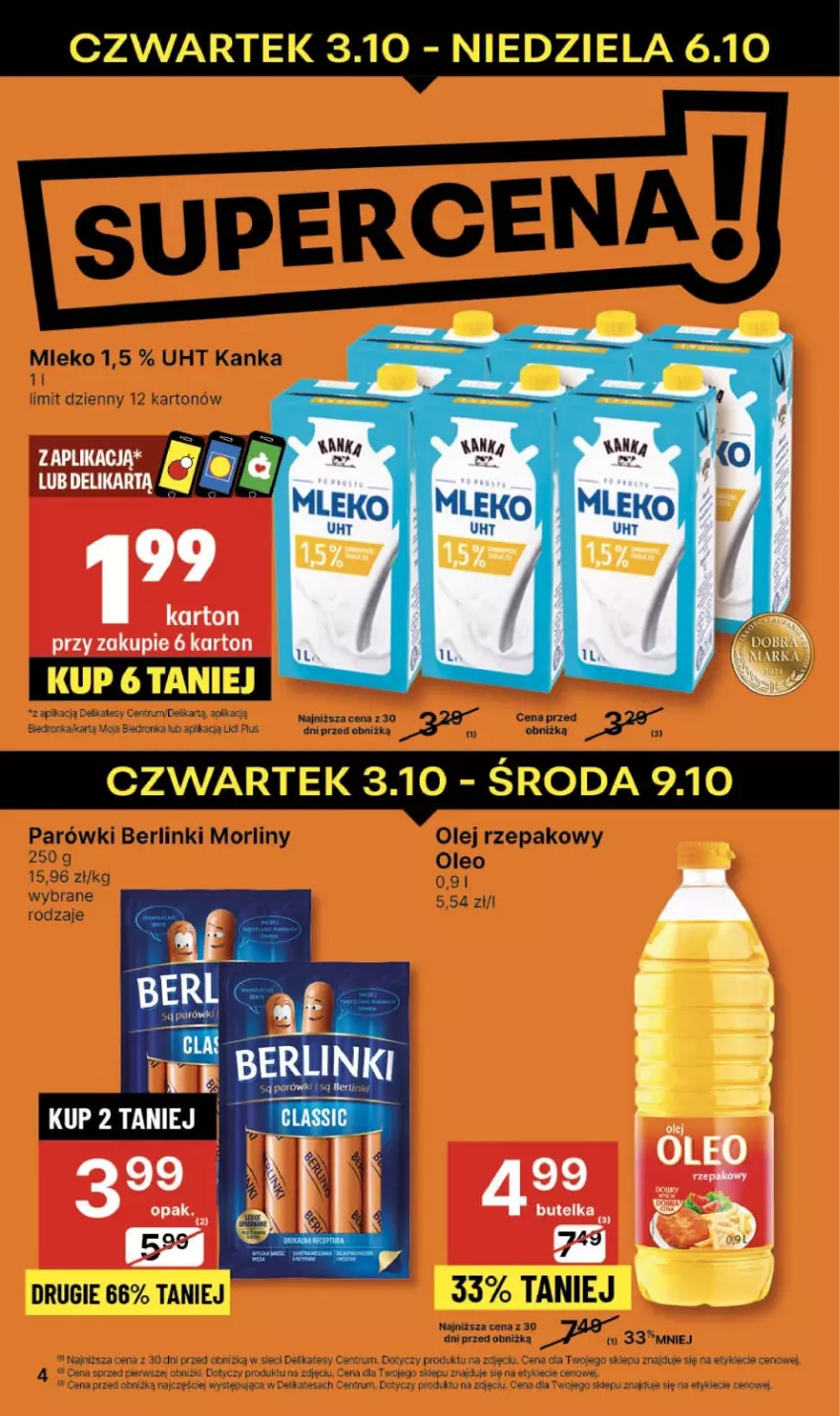 Gazetka promocyjna Delikatesy Centrum - NOWA GAZETKA Delikatesy Centrum od 3 października! 3-9.10.2024 - ważna 03.10 do 09.10.2024 - strona 4