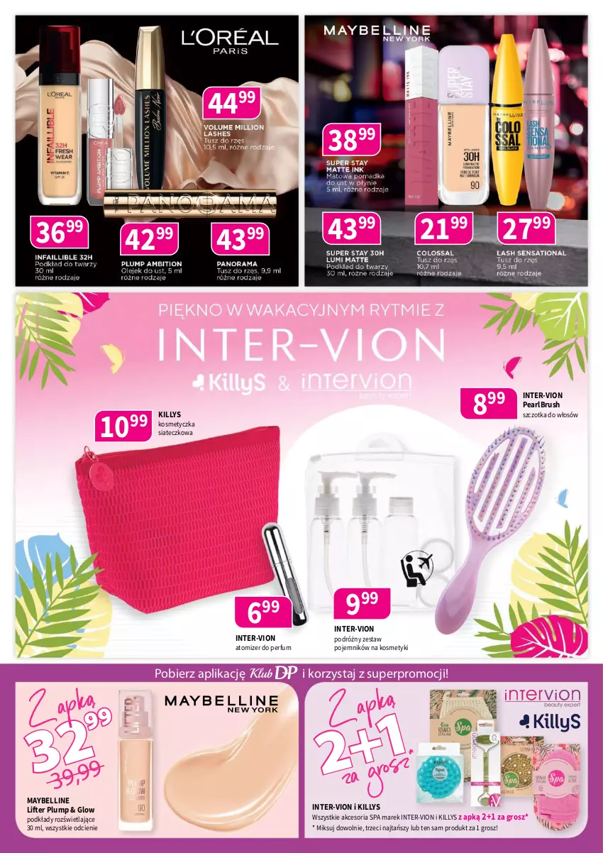 Gazetka promocyjna Drogerie Polskie - Gazetka - ważna 12.06 do 30.06.2026 - strona 2 - produkty: Bell, Killys, Kosmetyczka, Maybelline, Perfum, Podkład, Pojemnik, Szczotka, Szczotka do włosów