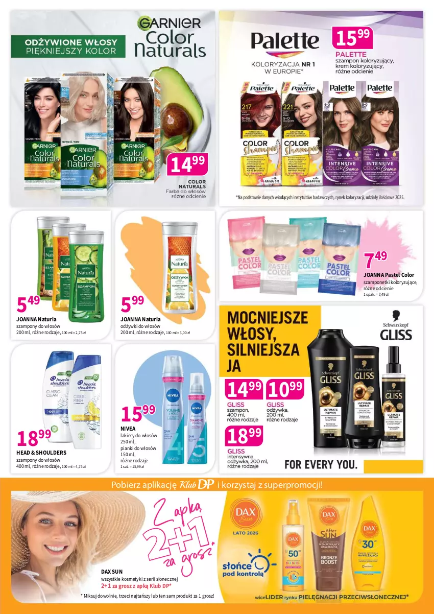 Gazetka promocyjna Drogerie Polskie - Gazetka - ważna 12.06 do 30.06.2026 - strona 3 - produkty: DAX, Joanna, Lakier, Nivea, Ser, Szampon
