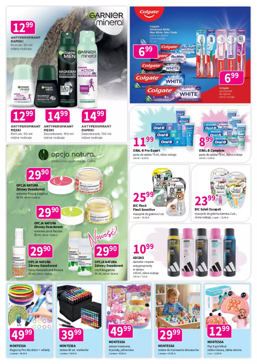 Gazetka promocyjna Drogerie Polskie - Gazetka - ważna 12.06 do 30.06.2026 - strona 6 - produkty: Adidas, Antyperspirant, BIC, Dezodorant, Dinozaur, Dzieci, Gra, Grejpfrut, Jednorożec, Marker, Monte, Zestaw do malowania