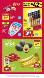 Gazetka promocyjna Aldi - Pełny katalog - Gazetka - ważna od 22.01 do 22.01.2022 - strona 25 - produkty: Banany, Krakus, Twaróg, Mleczna Rzeka, Parówki, Parówki z szynki, Tera, Twaróg tłusty, Pomidory, Mięso wieprzowe, Mięso