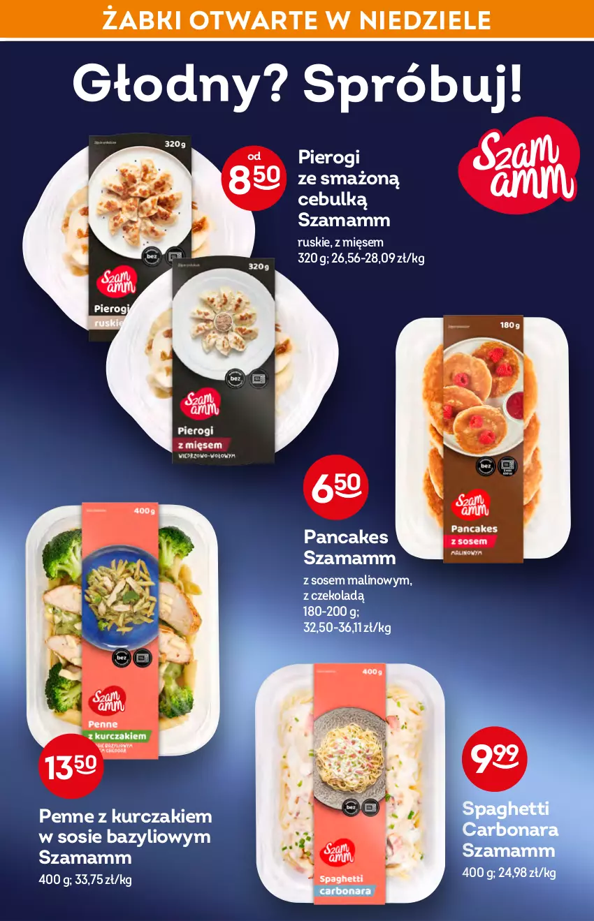 Gazetka promocyjna Żabka - ważna 11.05 do 17.05.2022 - strona 11 - produkty: Bazyl, Kurczak, Penne, Pierogi, Sos, Spaghetti