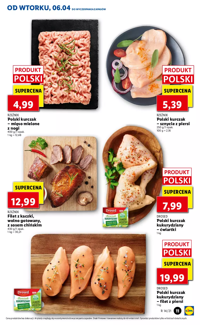 Gazetka promocyjna Lidl - GAZETKA - ważna 06.04 do 07.04.2021 - strona 11 - produkty: Kurczak, Mięso, Mięso mielone, Sos