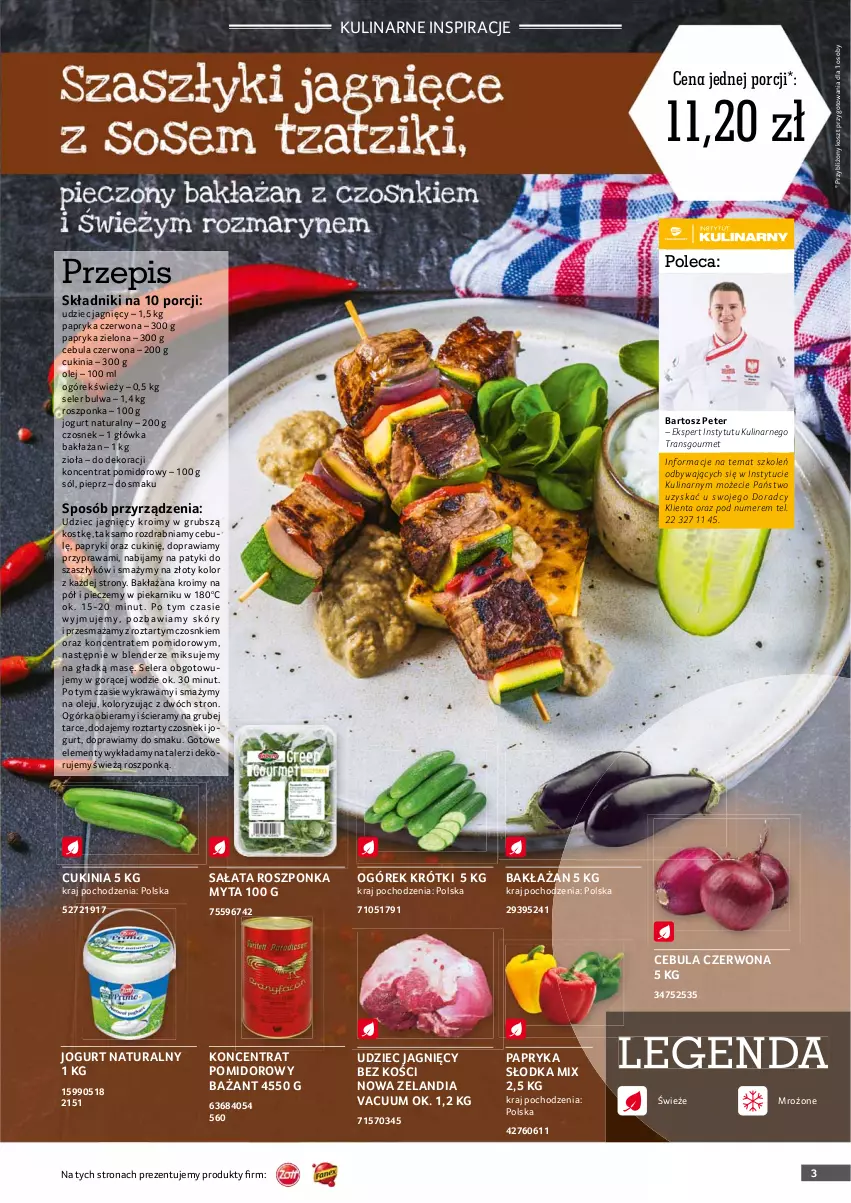 Gazetka promocyjna Selgros - Oferta gastronomiczna - ważna 24.06 do 07.07.2021 - strona 3 - produkty: Blender, Cebula, Cebula czerwona, Czosnek, Jogurt, Jogurt naturalny, Koncentrat pomidorowy, Kosz, Ogórek, Olej, Papryka, Papryka czerwona, Papryka słodka, Piec, Piekarnik, Pieprz, Por, Roszponka, Sałat, Sól, Talerz, Tran