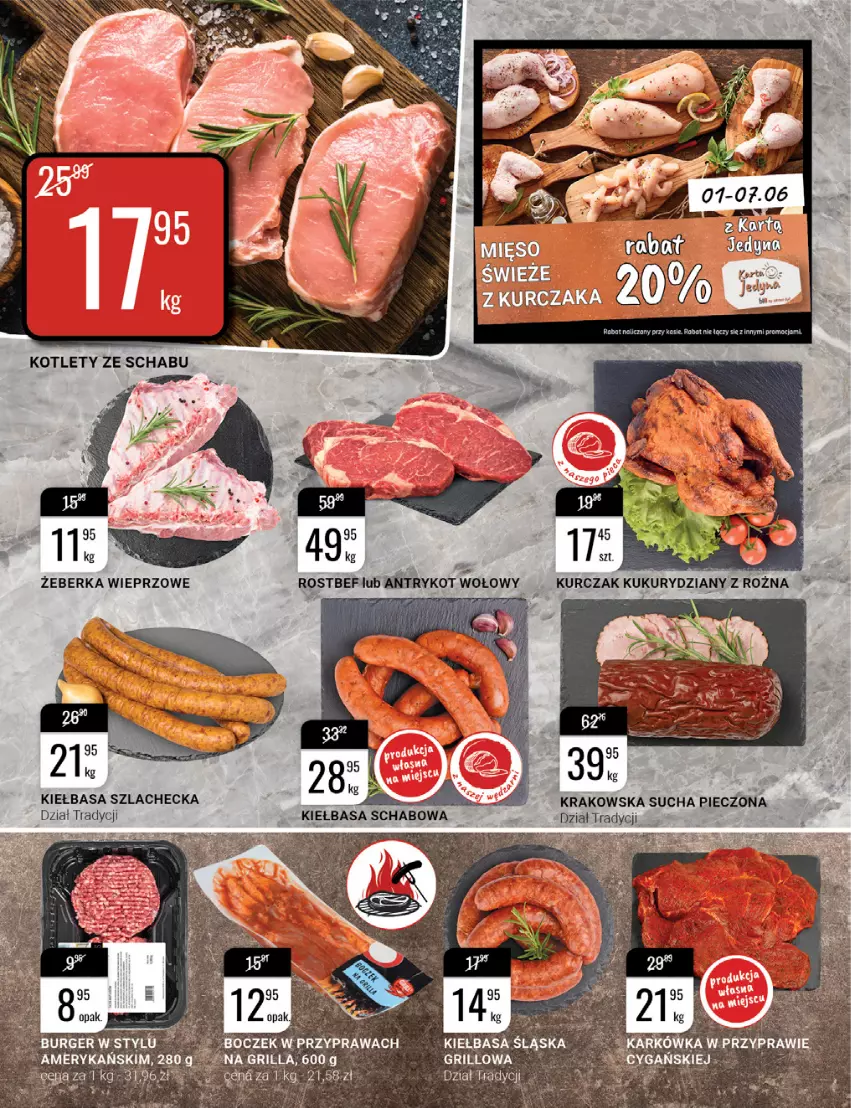 Gazetka promocyjna Bi1 - Wakacyjne pragnienie - ważna 01.06 do 07.06.2022 - strona 8 - produkty: Grill, Kiełbasa, Kiełbasa schabowa, Kiełbasa śląska, Kotlet, Piec