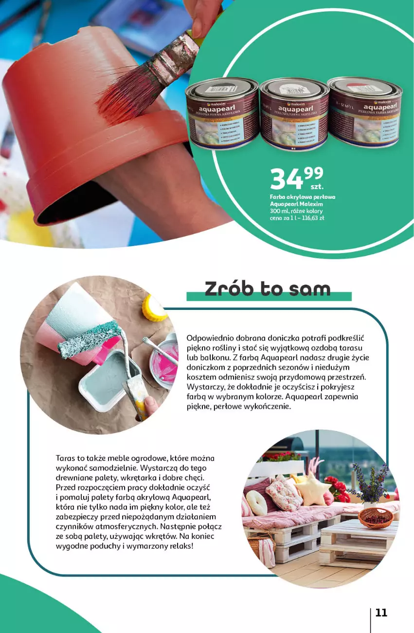 Gazetka promocyjna Auchan - Gazetka Piękno wokół Twojego domu Hipermarket Auchan - ważna 04.04 do 15.05.2024 - strona 11 - produkty: Fa, Kosz, Meble, Piec, Tarka, Wkręt, Wkrętarka, Wkrętów