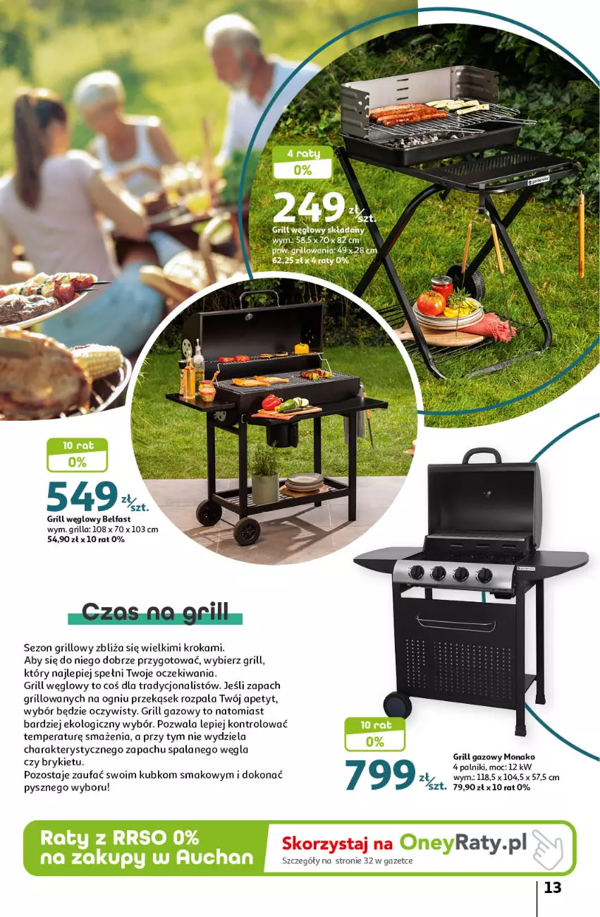 Gazetka promocyjna Auchan - Gazetka Piękno wokół Twojego domu Hipermarket Auchan - ważna 04.04 do 15.05.2024 - strona 13 - produkty: Fa, Grill, Grill gazowy