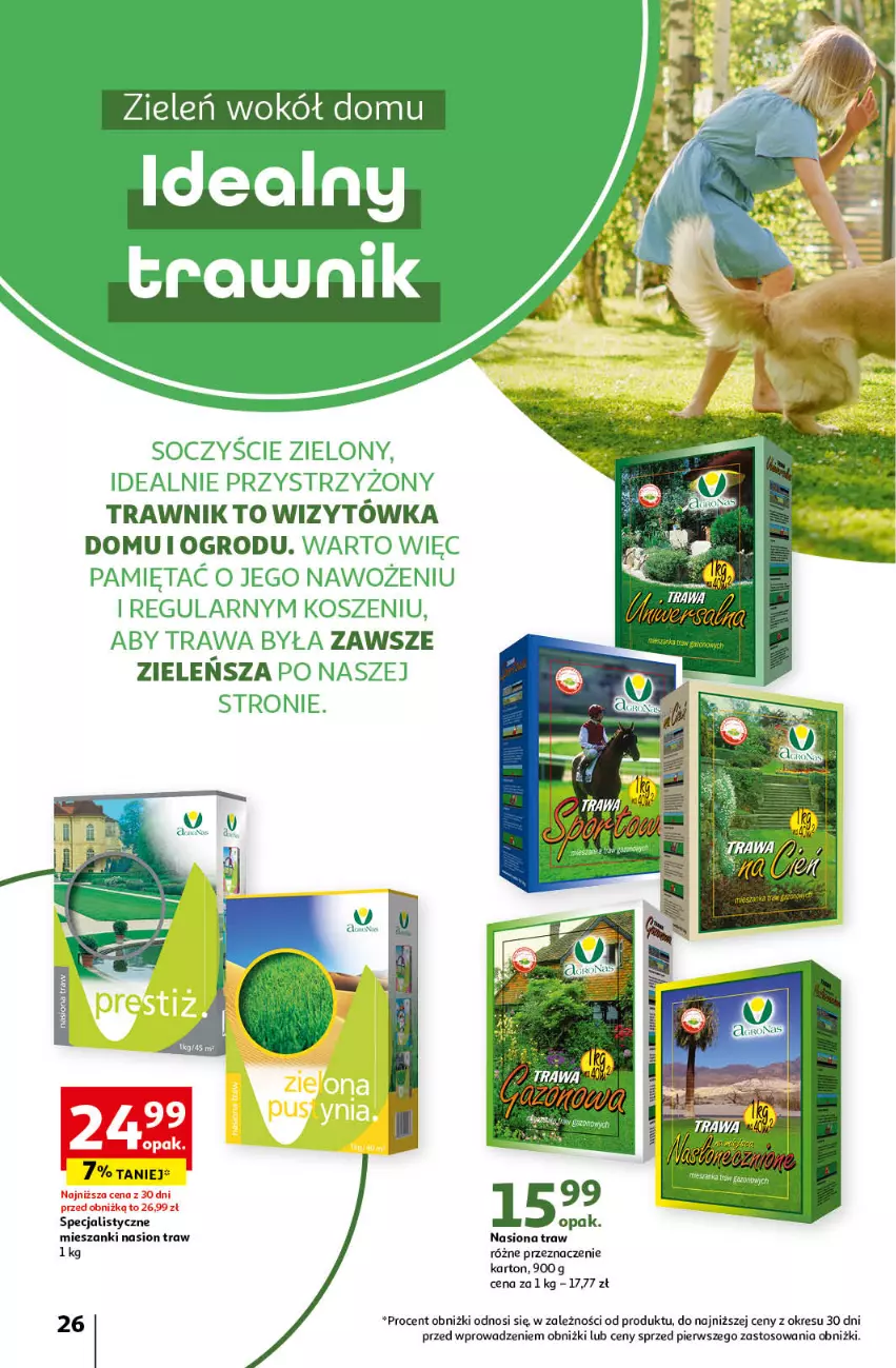 Gazetka promocyjna Auchan - Gazetka Piękno wokół Twojego domu Hipermarket Auchan - ważna 04.04 do 15.05.2024 - strona 26 - produkty: Kosz, Mięta, O nas