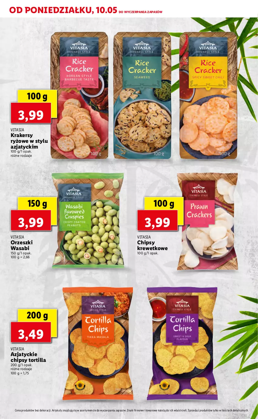 Gazetka promocyjna Lidl - TYDZIEŃ AZJATYCKI - ważna 10.05 do 15.05.2021 - strona 33 - produkty: Chipsy, Krakersy, Orzeszki, Ryż, Tortilla, Wasa