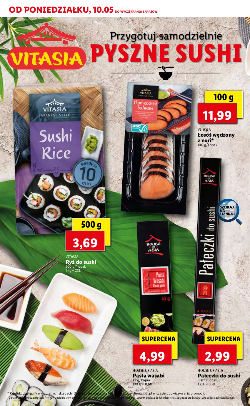 Gazetka promocyjna Lidl - TYDZIEŃ AZJATYCKI - ważna 10.05 do 15.05.2021 - strona 8 - produkty: House of Asia, Pasta wasabi, Ryż, Ryż do sushi, Sushi, Wasa