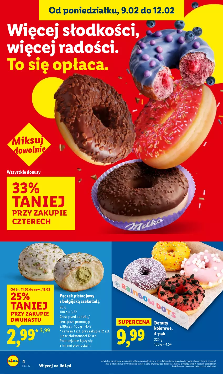 Gazetka promocyjna Lidl - GAZETKA - ważna 12.02 do 14.02.2026 - strona 4 - produkty: Donut, LG, Nuty, Pączek