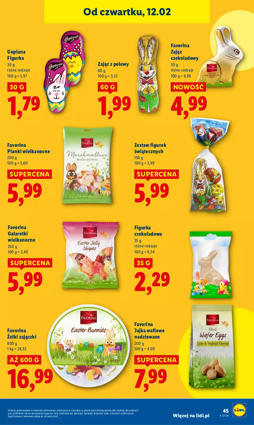 Gazetka promocyjna Lidl - GAZETKA - ważna 12.02 do 14.02.2026 - strona 45 - produkty: Fa, Gala, Galaretki, Goplana, LANA