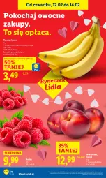 Gazetka promocyjna Lidl - GAZETKA - Gazetka - ważna od 14.02 do 14.02.2026 - strona 32 - produkty: Banany, Koc, Maliny, Nektar