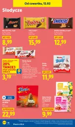 Gazetka promocyjna Lidl - GAZETKA - Gazetka - ważna od 14.02 do 14.02.2026 - strona 48 - produkty: Kinder Bueno, Twix, Snickers, Tonik, Mars, Baton, Kinder, Milka