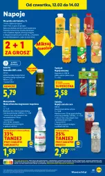 Gazetka promocyjna Lidl - GAZETKA - Gazetka - ważna od 14.02 do 14.02.2026 - strona 55 - produkty: Sok, Mus, Chia, Kiwi, Napoje, Muszynianka, Tymbark, Smoothie, Woda mineralna, Woda, Mango, Napój, Mięta, Magnez, Szpinak, HP