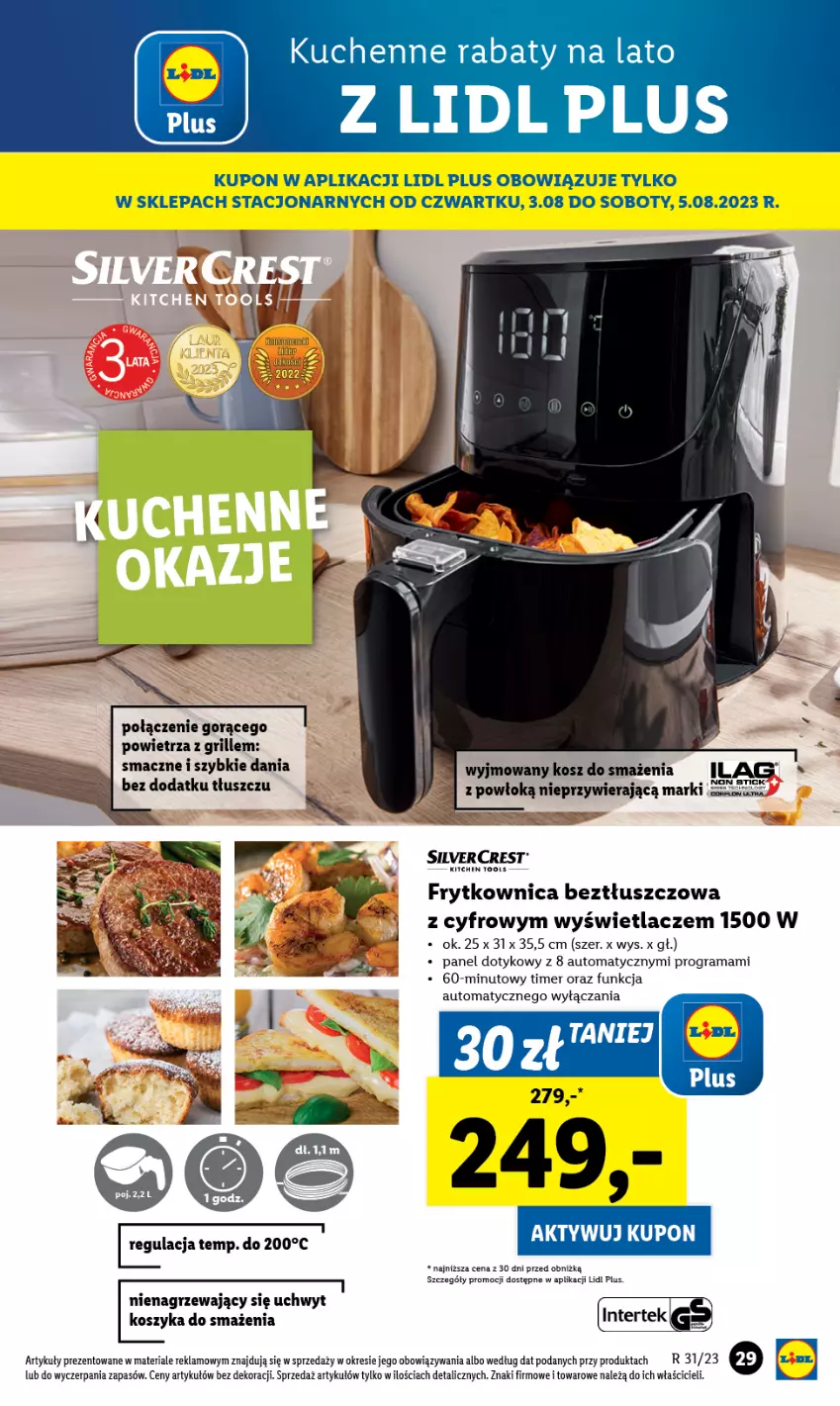 Gazetka promocyjna Lidl - GAZETKA - ważna 31.07 do 05.08.2023 - strona 29 - produkty: Gra, Grill, Kosz, Rama, Silvercrest