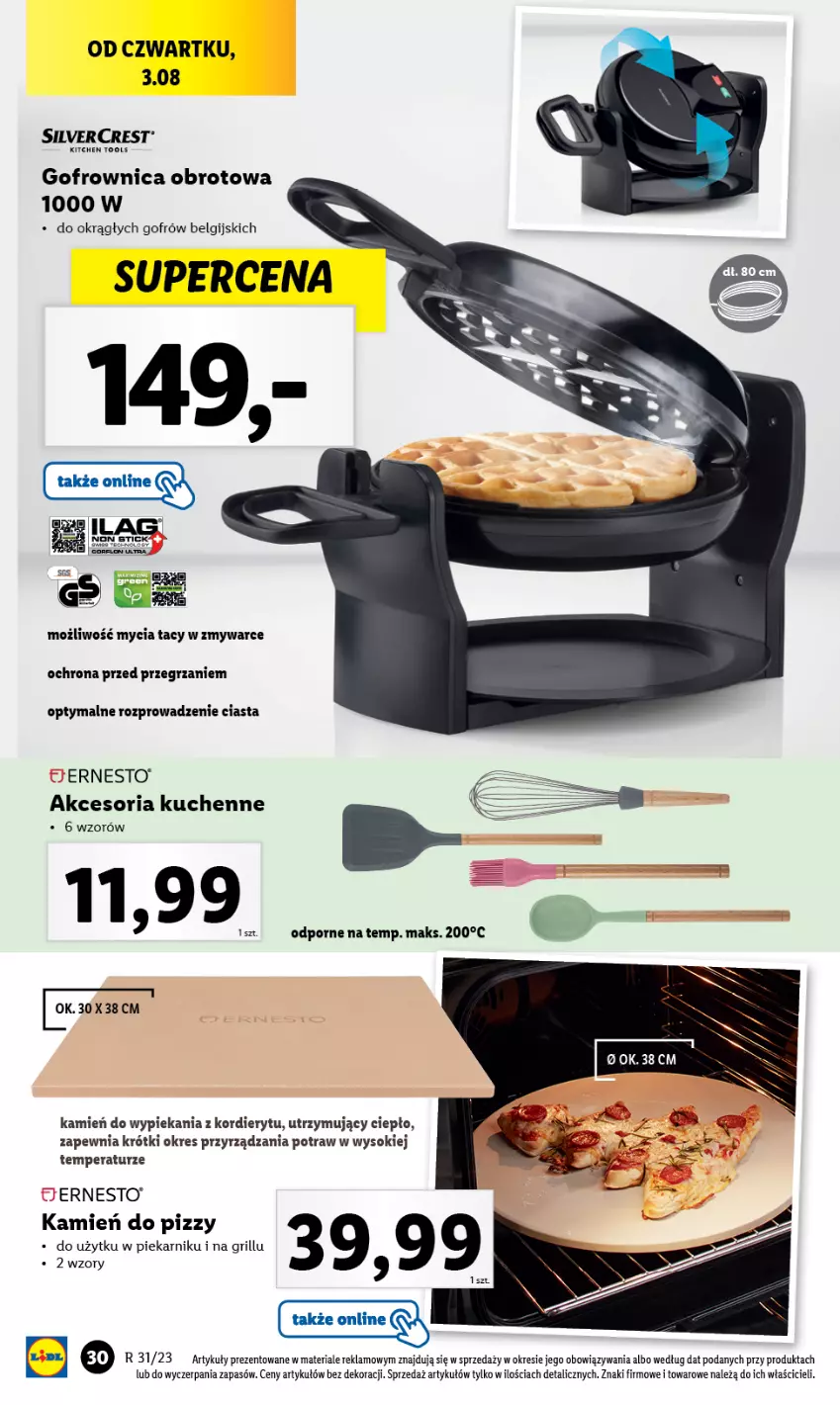 Gazetka promocyjna Lidl - GAZETKA - ważna 31.07 do 05.08.2023 - strona 30 - produkty: Gofrownica, Grill, LG, Piekarnik, Silvercrest, Sok