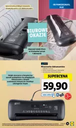 Gazetka promocyjna Lidl - GAZETKA - Gazetka - ważna od 05.08 do 05.08.2023 - strona 25 - produkty: Piec, Top, Papier, Kosz, Niszczarka, Biuro