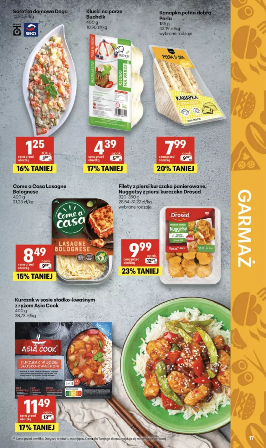 Gazetka promocyjna Delikatesy Centrum - Franczyza DC12 Czwartek - ważna 19.03 do 25.03.2026 - strona 17 - produkty: Kurczak, Lasagne, Ryż, Sos