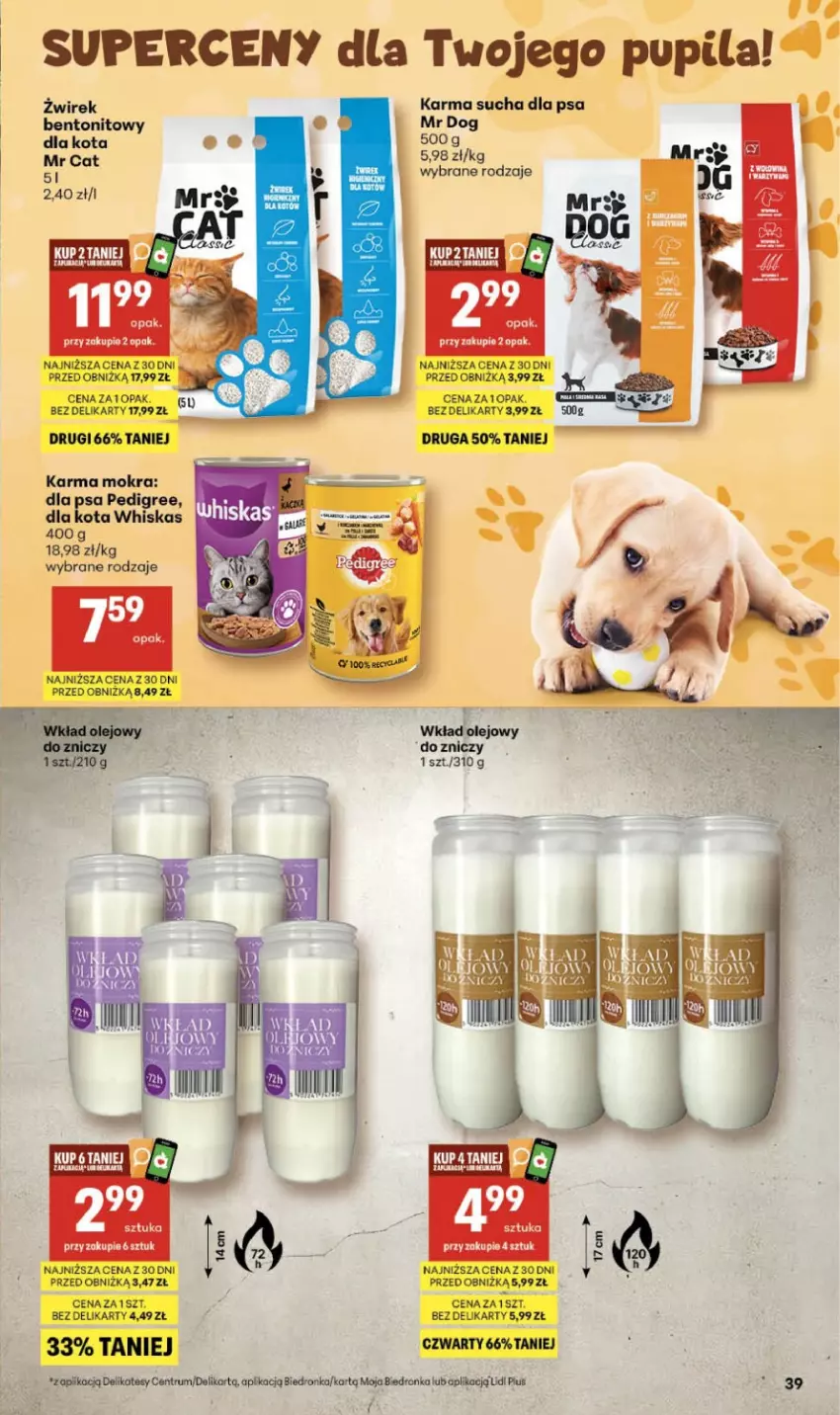 Gazetka promocyjna Delikatesy Centrum - Franczyza DC12 Czwartek - ważna 19.03 do 25.03.2026 - strona 39 - produkty: Dron, Pedigree, Por, Rum, Whiskas
