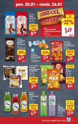 Gazetka promocyjna Aldi - Pełna oferta - Gazetka - ważna od 26.01 do 26.01.2025 - strona 17 - produkty: Prince Polo, Cukier, Chipsy, Chia, Chrupki, Czekolada, Rurki, Czekolada gorzka, Cukierki, Kakao, Lay’s, Napój, Fa