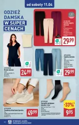 Gazetka promocyjna Aldi - Artykuły przemysłowe i tekstylia - Gazetka - ważna od 11.04 do 11.04.2026 - strona 10 - produkty: Top, Sneakersy, Karp, Skarpetki, Spodnie, Fa