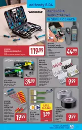 Gazetka promocyjna Aldi - Artykuły przemysłowe i tekstylia - Gazetka - ważna od 11.04 do 11.04.2026 - strona 7 - produkty: Termometr, Walizka, Organizer, Klej, Baterie alkaliczne, Szczypce, Garaż