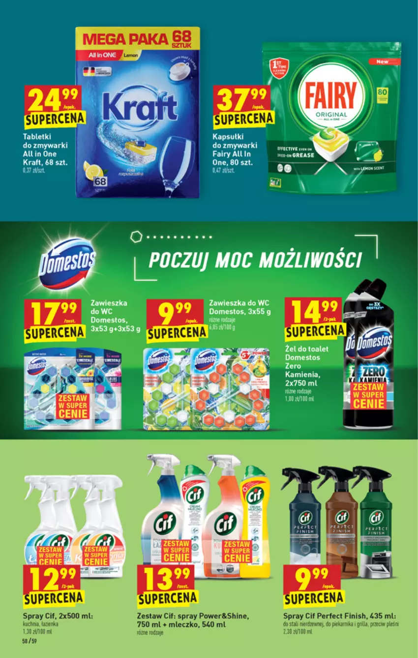 Gazetka promocyjna Biedronka - W tym tygodniu - ważna 22.07 do 28.07.2021 - strona 58 - produkty: Domestos, Gin, Tablet, Zawieszka do wc, Zmywarki