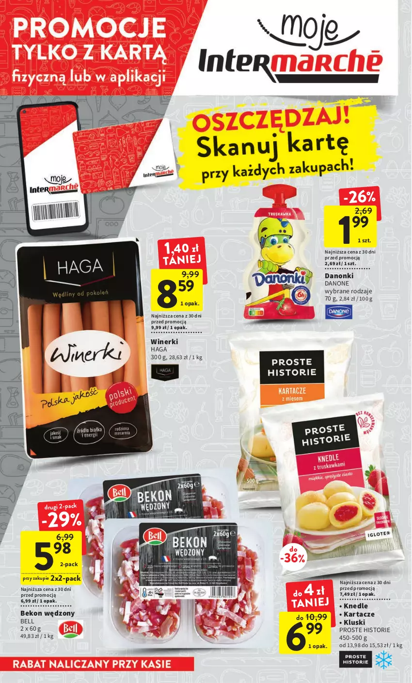 Gazetka promocyjna Intermarche - Gazetka Intermarche - ważna 12.01 do 18.01.2023 - strona 2 - produkty: Beko, Bell, Danone, Danonki, Knedle